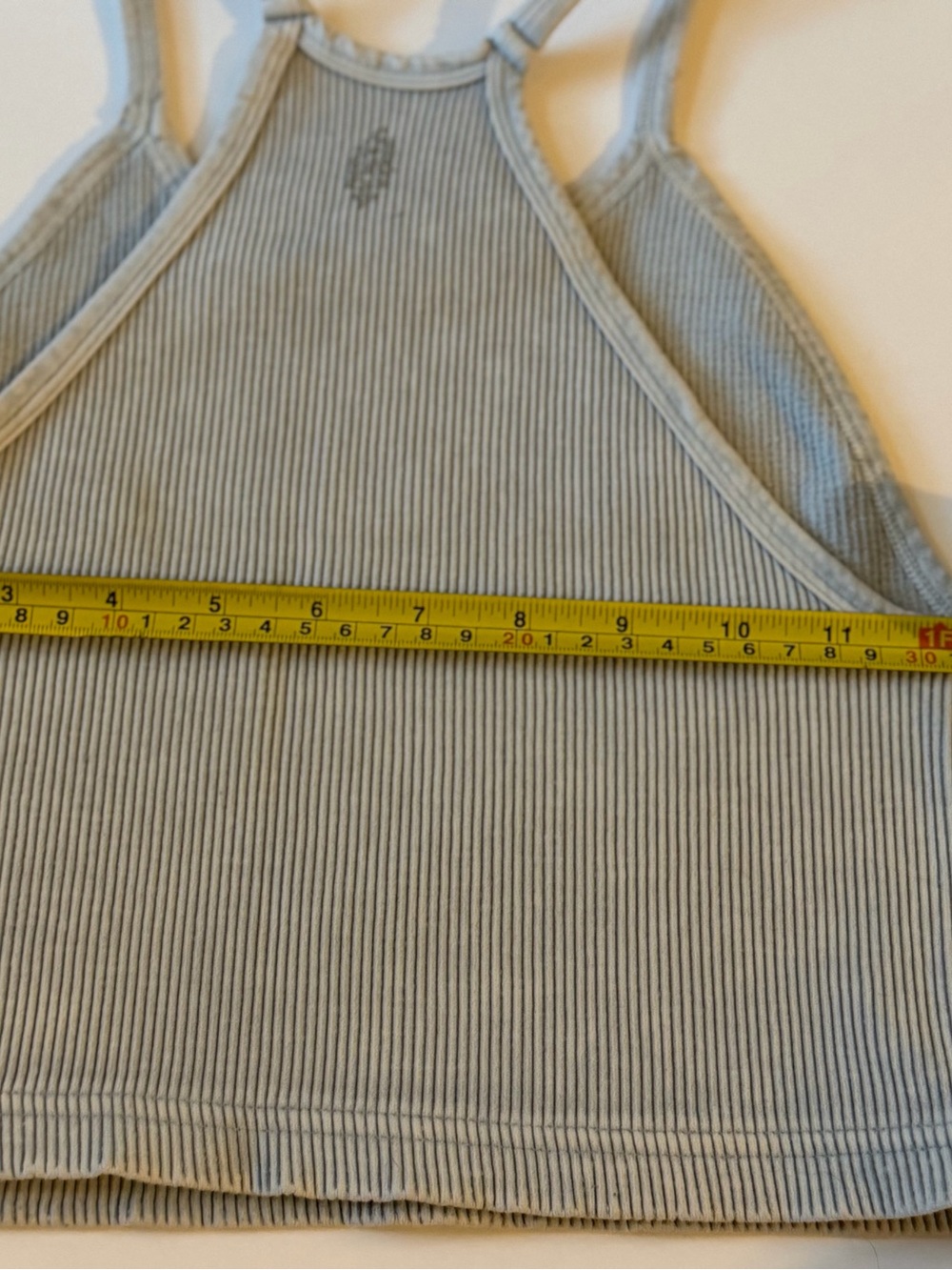 Free People Happiness Runs Crop Tank Light Blue Size M/L - Picture 4 of 4